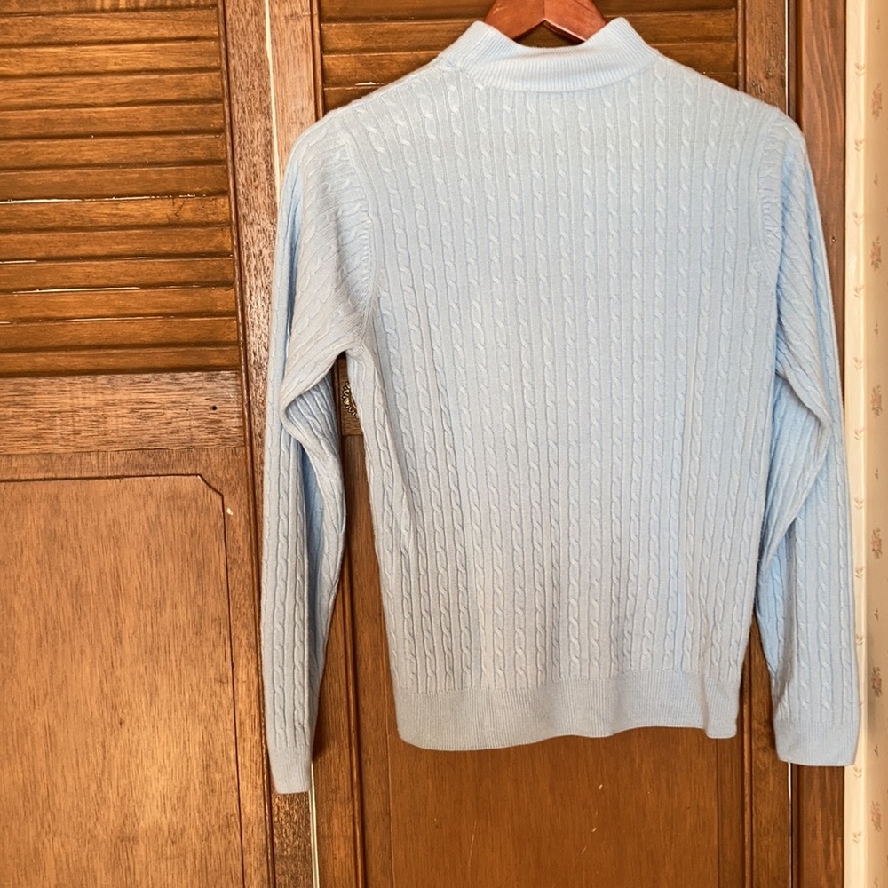 Appleseed’s Pullover Light Blue Sweater - image 4